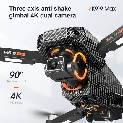 New K918 Drone GPS 8K Professional HD 360° Dual Cameras 5G WIFI Brushless Motors Obstacle Avoidance Foldable Quadcopter