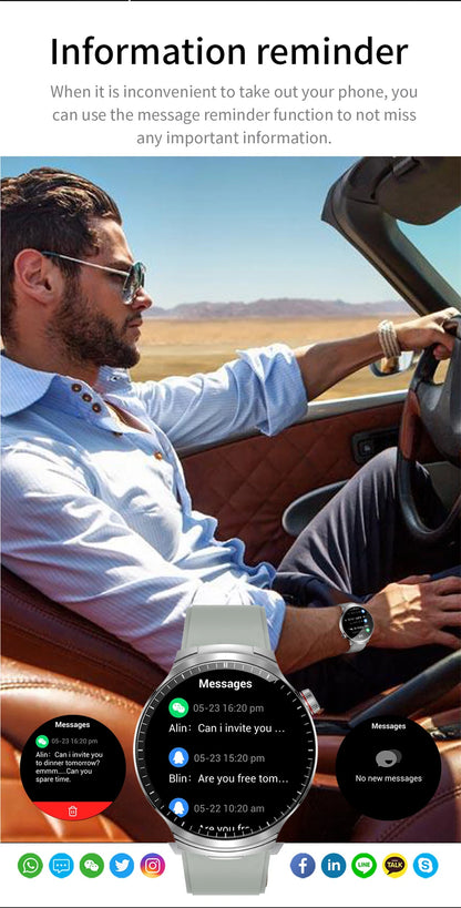 LIGE 2025 Smart Watch 2 in 1 With Earphone Smartwatch Bluetooth Call Men Watch AI Voice Heart Rate Monitor Play Music SmartWatch