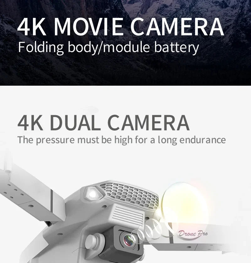 2025 New E88 Pro WIFI FPV Drone - 4K/1080P Dual Camera,Wide-Angle HD, Altitude Hold, Foldable Quadcopter, RC Helicopter Toy Gift