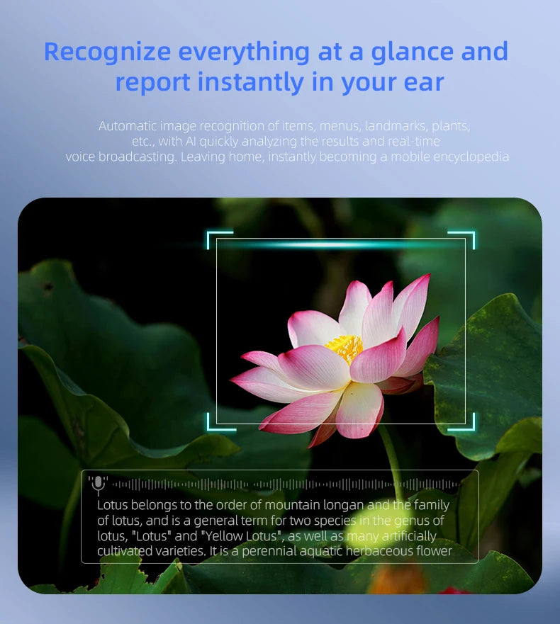 New Smart Glasses 500W HD Camera 1080P Video/Photo Record AI Translation Waterproof Bluetooth Call Smart Glasses Women Men