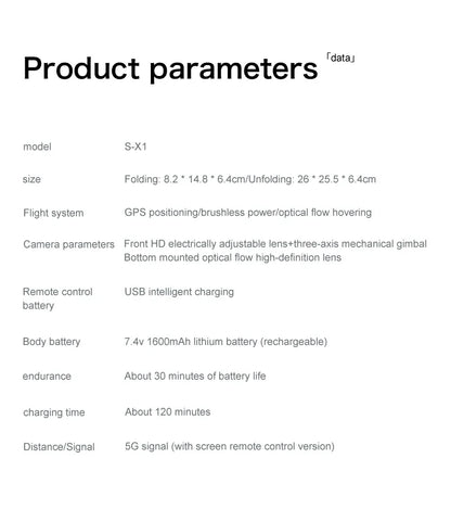 Mini Drone Professional 3-Axis Gimbal 5G WIFI GPS 8K Camera RC Drone with Screen Digital Relay Image Transmission Aerial UAV