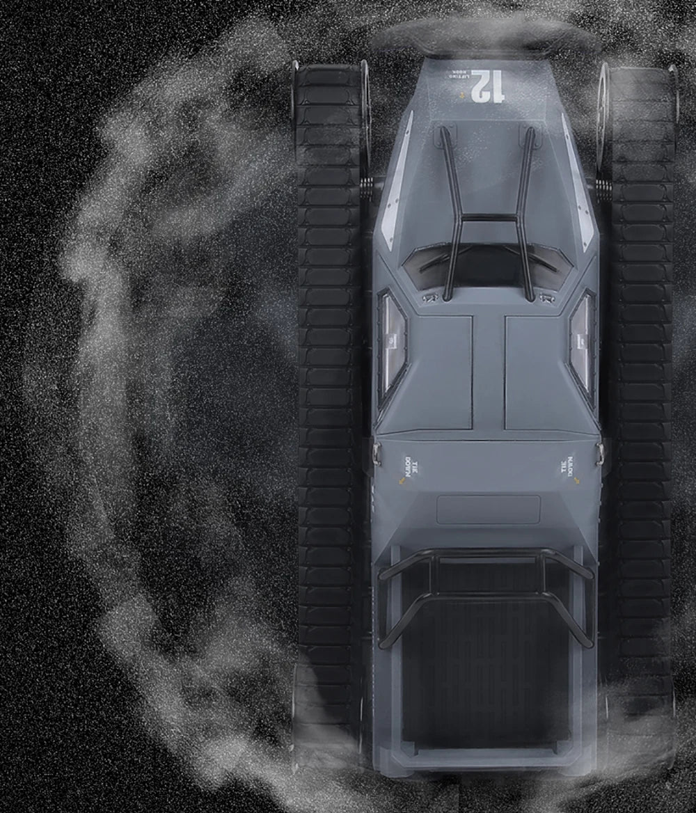 JJRC C8812 / C8812 MAX RC Car Full Scale Tracked Tank Simulation 2.4G Remote Control Car Drift LED Light Off-Road RC Toy As Gift