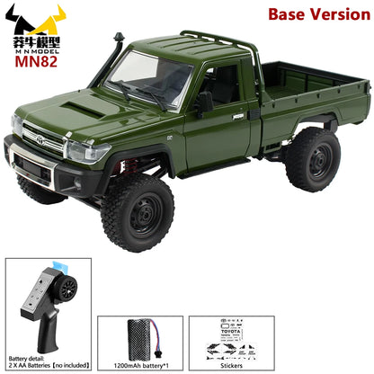 MN MODEL RC 1:12 4x4 Jungle Diving Car Climbing Off-road Wading Vehicle Rock Crawler Shovel Tool Box Truck Toy for Adult Gift