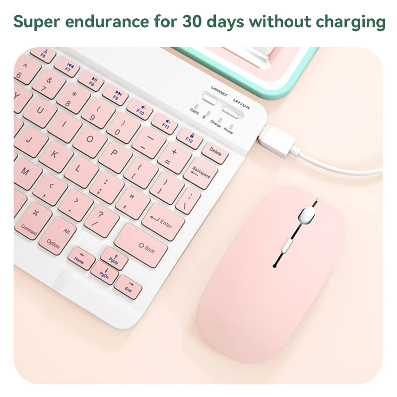 Xiaomi Wireless Bluetooth Keyboard And Mouse Ultra-Slim 10 Inch Magnetic Tablet For IPad Huawei Tablets Phones Rechargeable