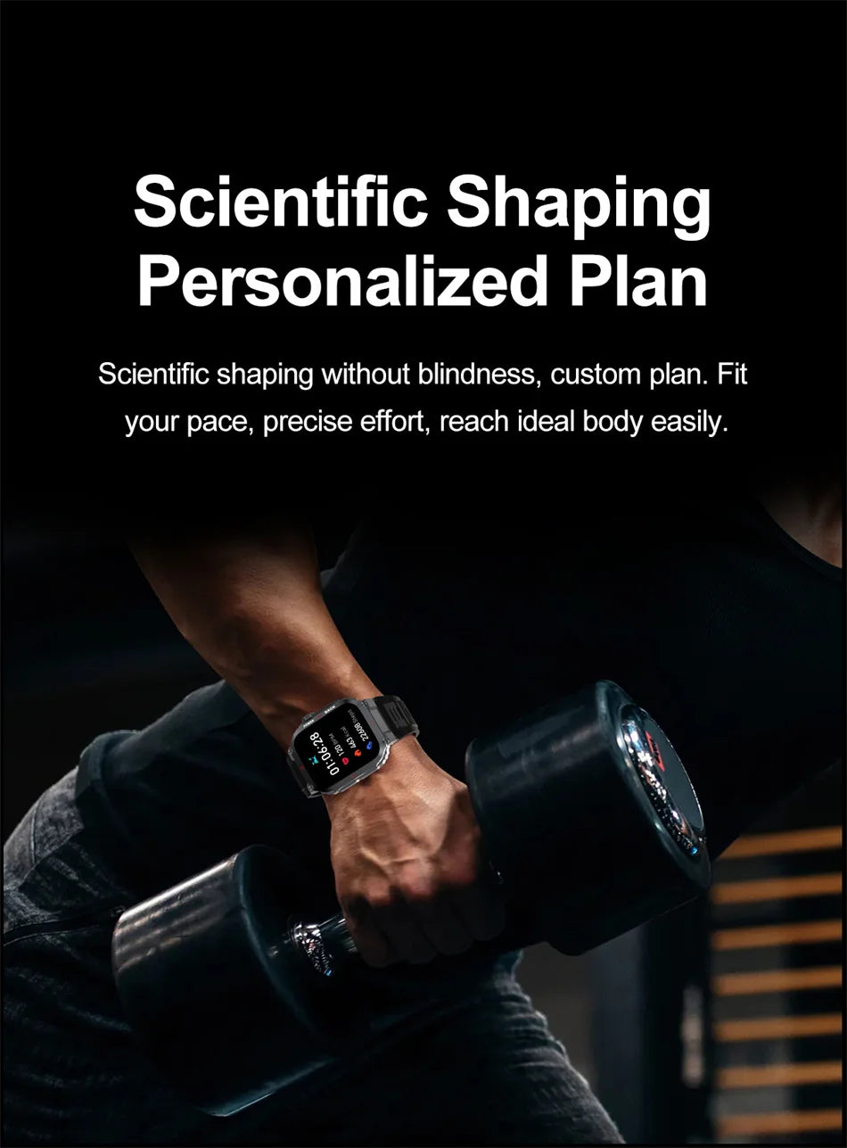 Men's Outdoor Sports Bluetooth Call Smart Watch 1.91 Inch Full Screen Touch Flashlight 110+ Sport Mode Smartwatch 2025 New