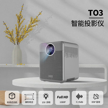 LCD Projector T03 Android Portable 4K Projector Home 1080P Projector