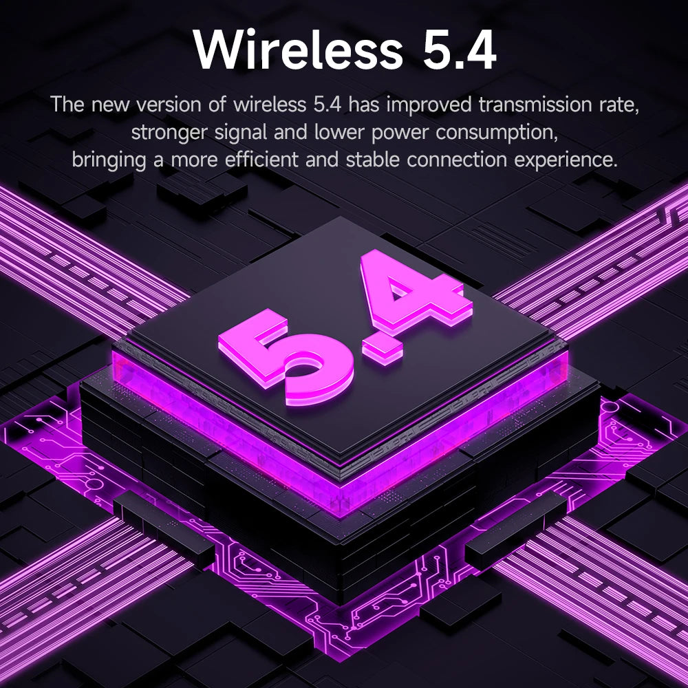 EW72 TWS Wireless Earbuds Touch Control LCD Screen Earphone with ENC Noise Cancelling Super Bass Premium Sound Long Battery