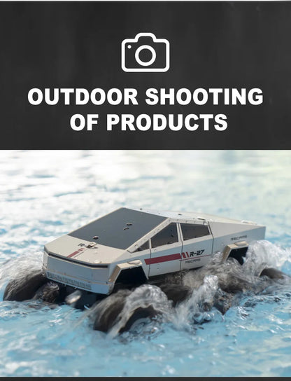 JHD For JJRC Q218 2.4g Amphibious Rc Remote Control Car Eight Wheel Stunt Car Amphibious All Terrain Four-Wheel Drive Climbing