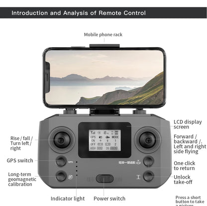 L600-1/L600 PRO MAX Remote control drone with screen Dual camera 4K Professional dron with camera GPS FPV quadcopter 3KM flight