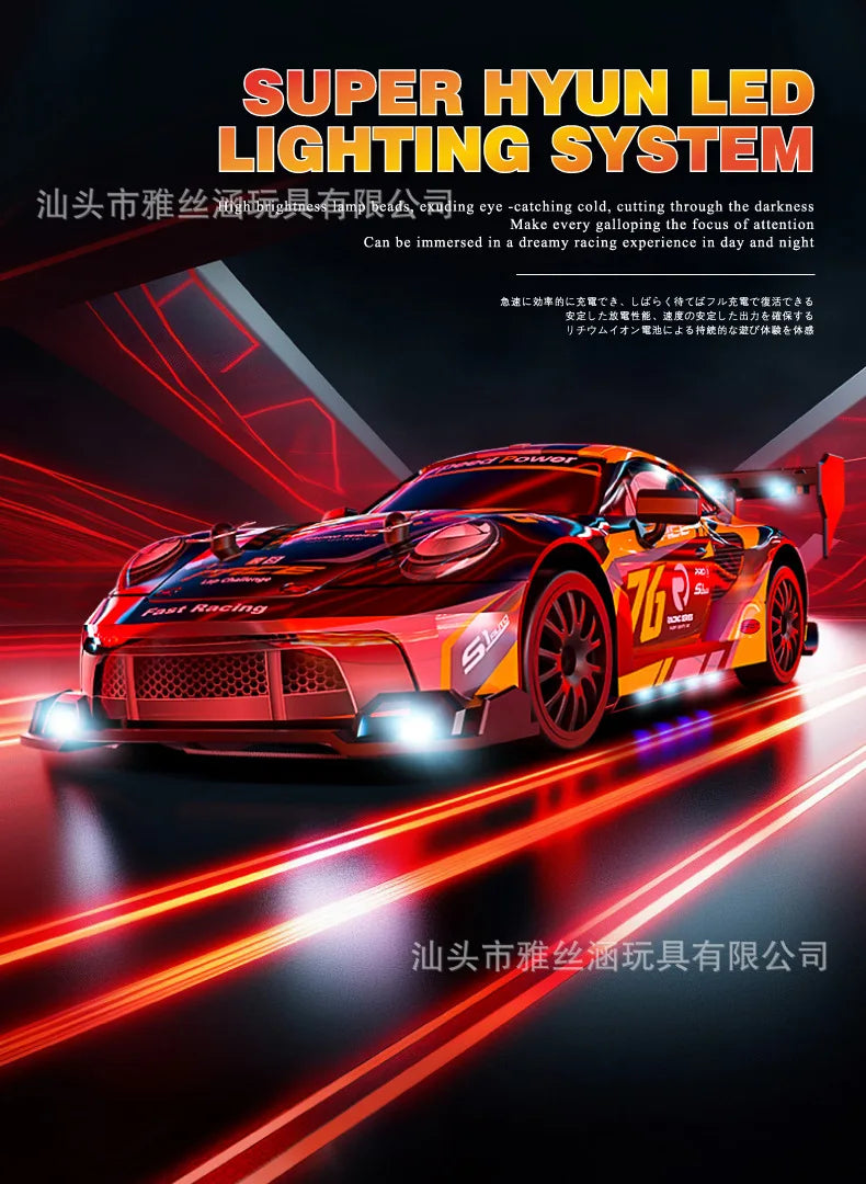 New RC1:24 full-scale remote control driftcar high-speed four-wheel driveremotecontrol racing carwith lightingsimulationcarmodel