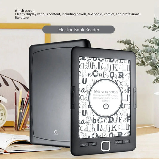 Electric Book Reader Portable Text Highlighting Ink Screen Book Reader Reduce Eye Strain with 8G Storage for Home for Commuting