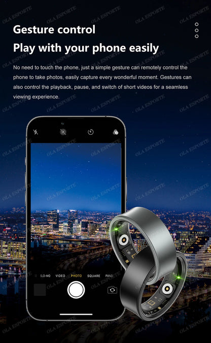 Smart Ring For Women 5ATM&IP68 Waterproof Rings Man Health Monitoring Heart Rate Sleep Monitor Sport Tracker Smartring 2025 New