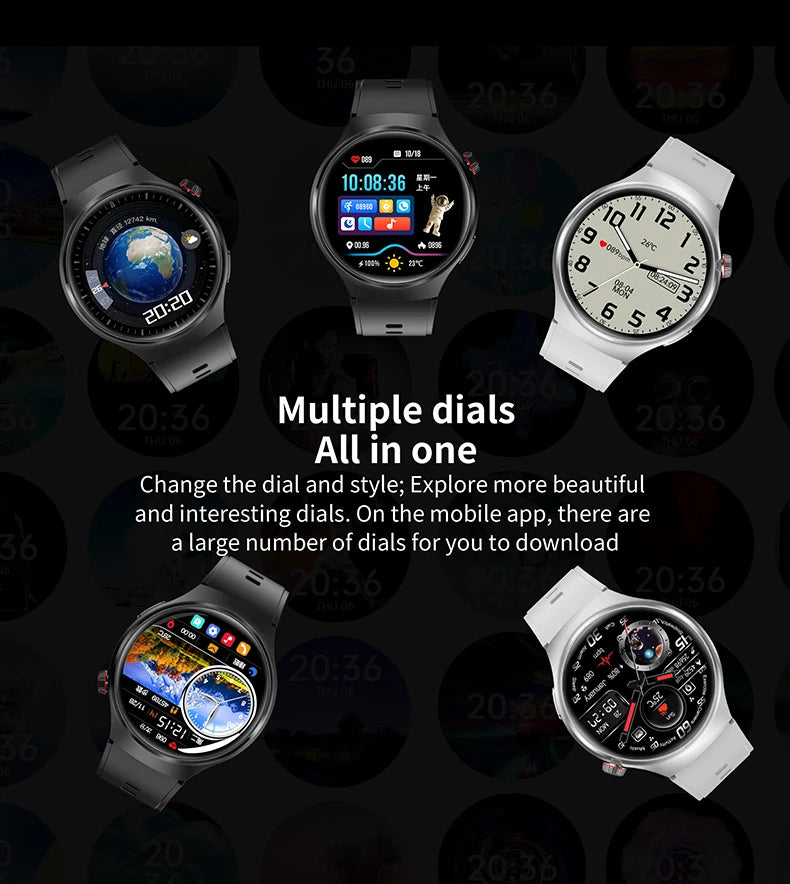 2025 New Men Smart Watch NFC Watch S10 Pro GPS 360*360 HD Screen AMOLED Heart rate BT Call Health Monitoring Women Smartwatches