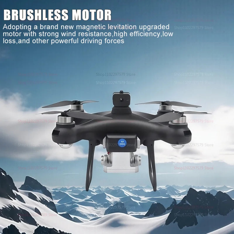 New KY102 Remote Control Drone With 8K HD Dual Cameras 360°Obstacle Avoidance Brushless Motors Screen Aerial Photography RC Toy