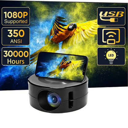 Smart Projector LED HD TV Video Projetor for 4K 1500 Lumens Android Same Screen Home Cinema Outdoor Portable Projetor