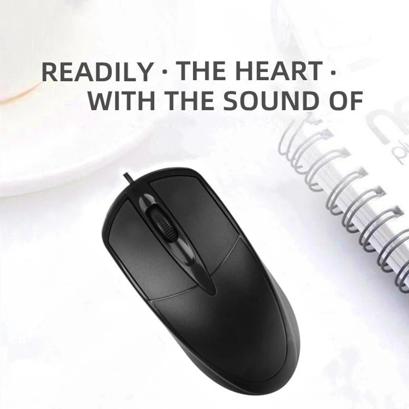 Hot Selling Neutral Wired Mouse 2.4Ghz With USB Cable Ergonomic Ultrathin Mice For PC Laptop Business Computer Office Mouse 1.2m