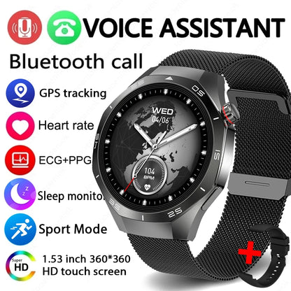 2025 Brand New Watch 5 Smartwatch Real AMOLED HD Screen 360*360 Heart Rate Bluetooth Call Waterproof Men Smart Watch Android IOS