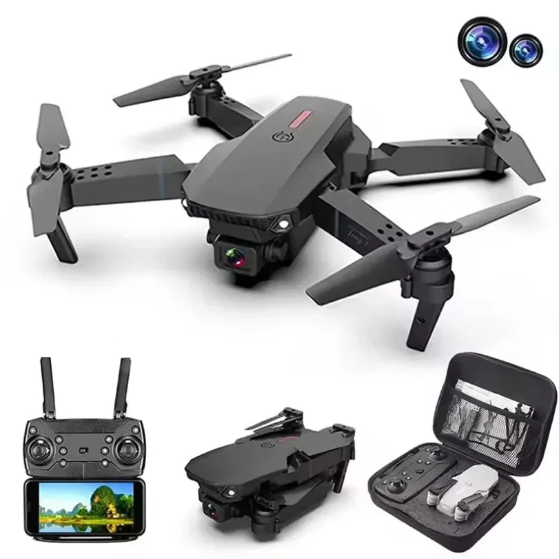 E88Pro Profesional HD Dual Camera Drone with Wide-Angle Head Remote Quadcopter Airplane Toy Helicopter