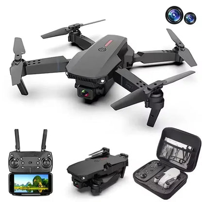 E88Pro Profesional HD Dual Camera Drone with Wide-Angle Head Remote Quadcopter Airplane Toy Helicopter
