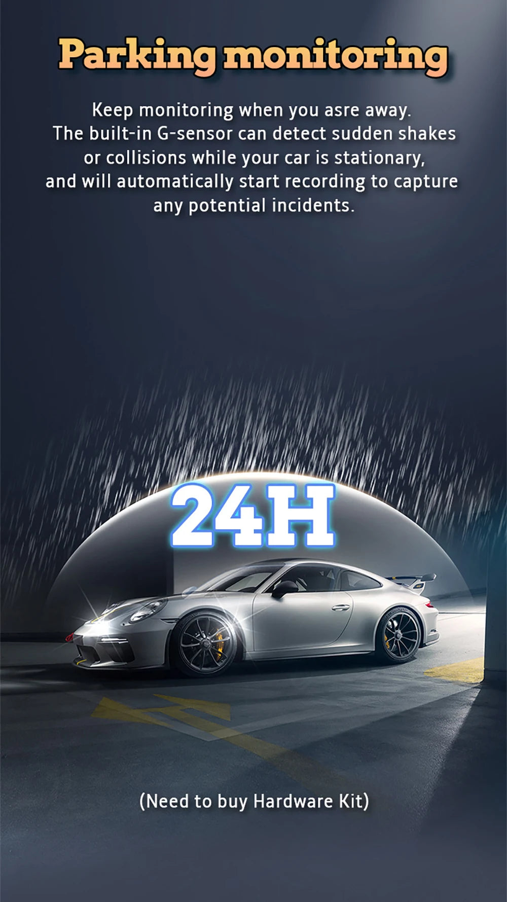 Dash Cam for Car 3/4 Channels Video Recorder 1080P Car DVR  Front inside Rotatable and Rear View Night Vision Car accessory