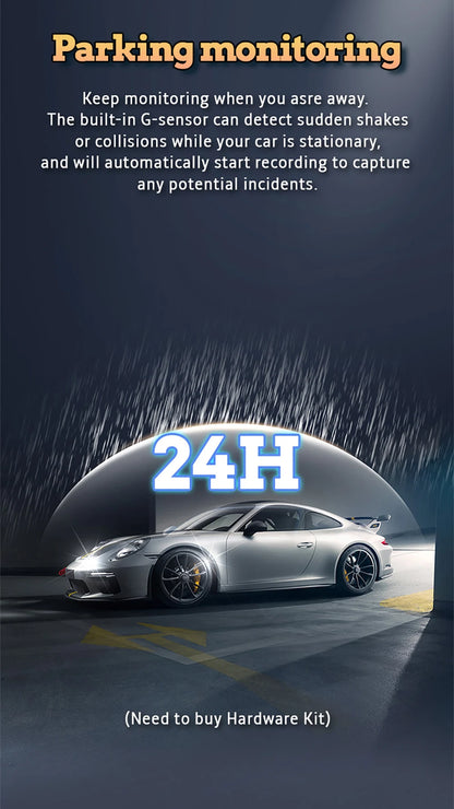 Dash Cam for Car 3/4 Channels Video Recorder 1080P Car DVR  Front inside Rotatable and Rear View Night Vision Car accessory