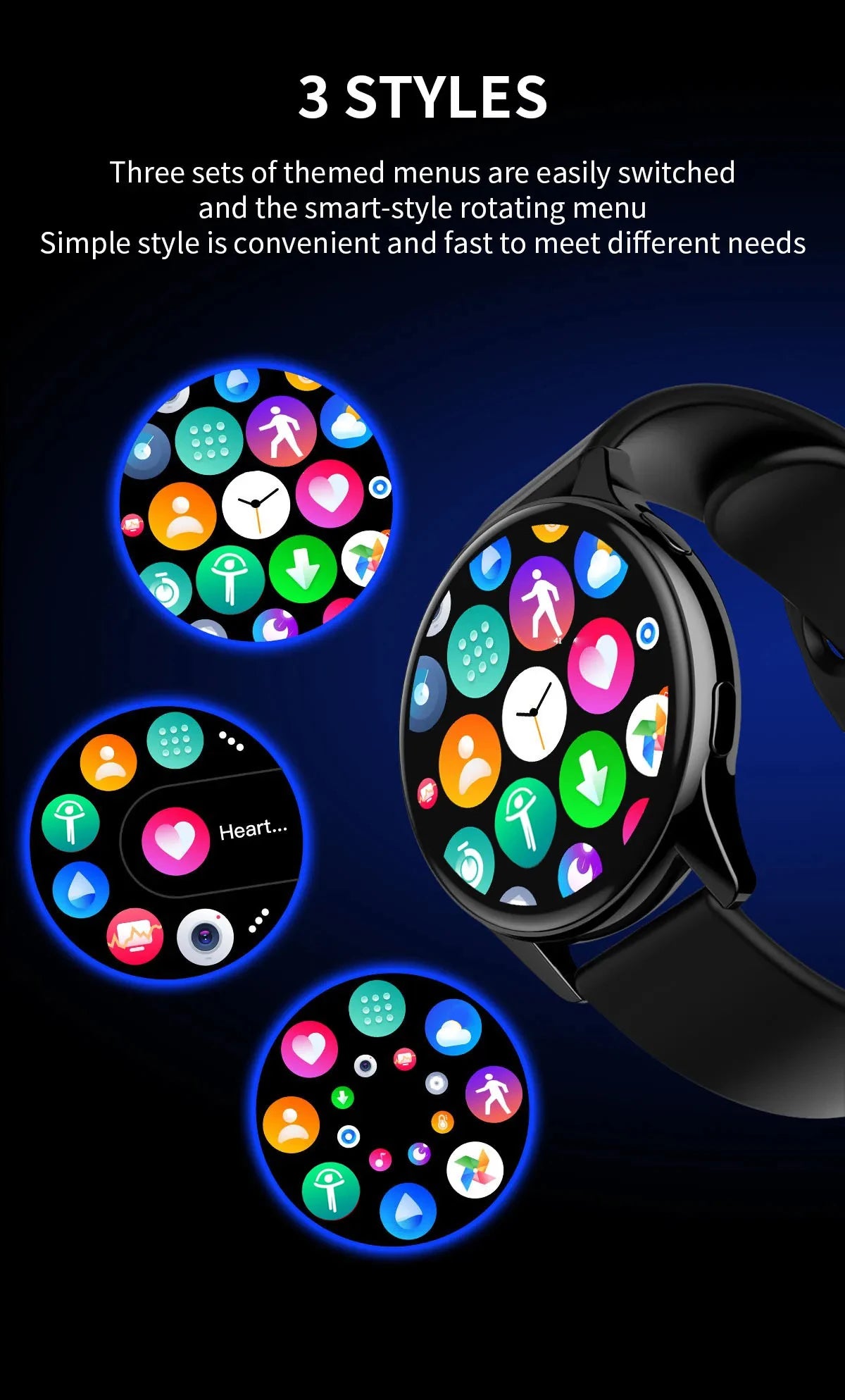 New Smartwatch 2025 Round AMOLED  relojes para hombres  Bluetooth Wireless Smart Watches For Man Woman Custom Watch Faces Watch