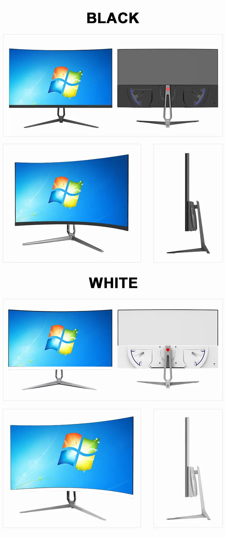 24-inch Gaming Monitor,1920*1080p,2ms,144hz,Ultra Wide 178° Wide Viewing Angle,LED Curved Display,For Gaming Office Learning