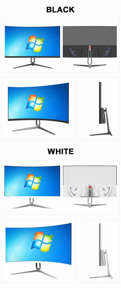 24-inch Gaming Monitor,1920*1080p,2ms,144hz,Ultra Wide 178° Wide Viewing Angle,LED Curved Display,For Gaming Office Learning