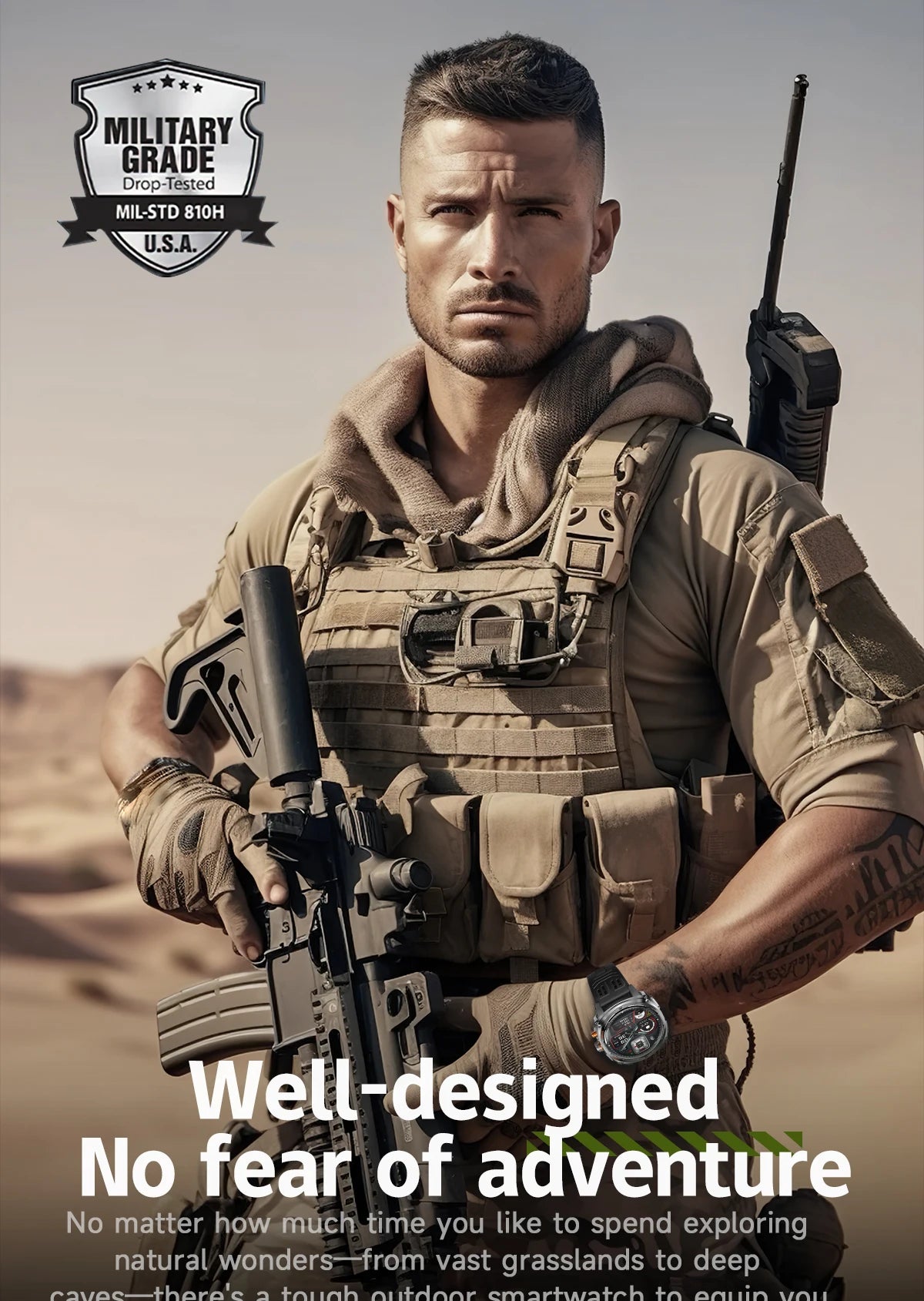 LIGE NEW Smart Watch Men 800mAh Large Battery Bluetooth Call IP67 Waterproof Smartwatch 100+Sport Health Monitor Smartwatches