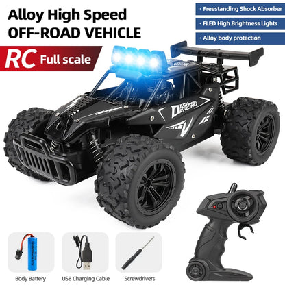 RC8 Racing Model Toy Alloy Remote Control Car 2.4GRC Proportional Throttle 1:16 Highspeed Big Foot Climbing off Road Vehicle