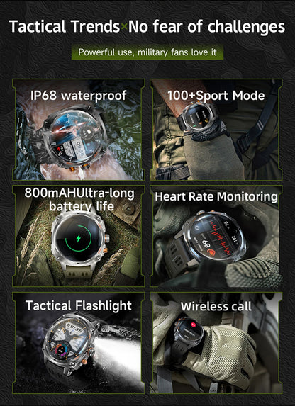 LIGE NEW Smart Watch Men 800mAh Large Battery Bluetooth Call IP67 Waterproof Smartwatch 100+Sport Health Monitor Smartwatches