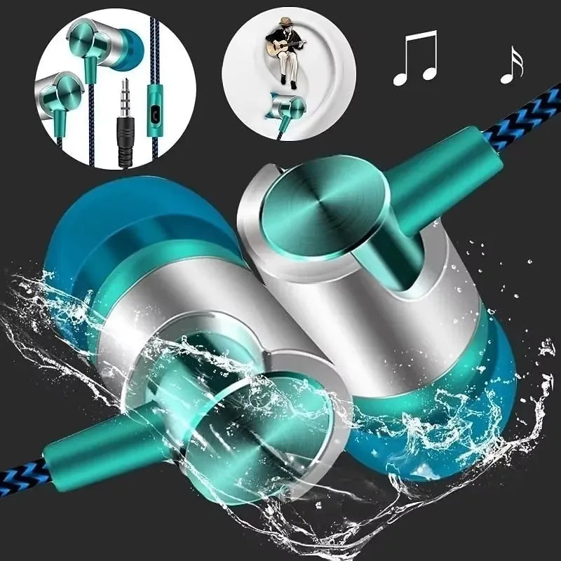 Wired In-ear Earphone In Ear Noise Cancellation Ergonomic Design Stereo Sports Music Headphones For Mobile Phone Everyday Use