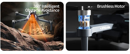 XT606 GPS Screen Control Brushless Drone 5G Optical Streaming Folding HD Dual Camera Screen Large 4.3 Inch One Key Return Flight