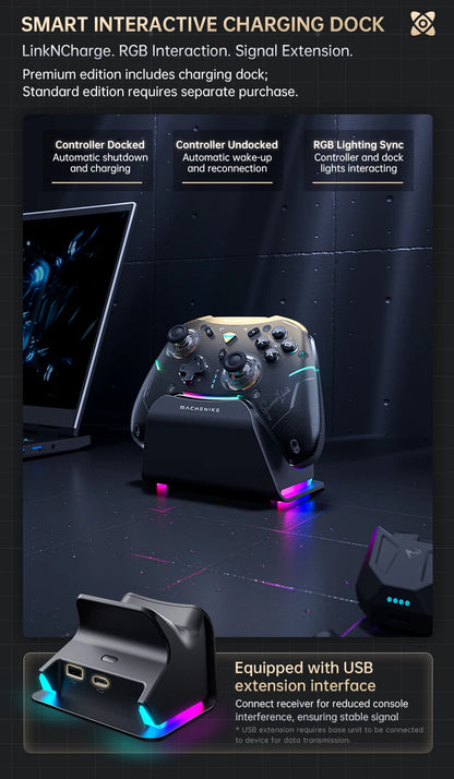 MACHENIKE G5Pro V2 Ultimate Gaming Controller Optical Trigger ABXY Button Hot-Swappable Joystick 4K Resolution For Switch PC