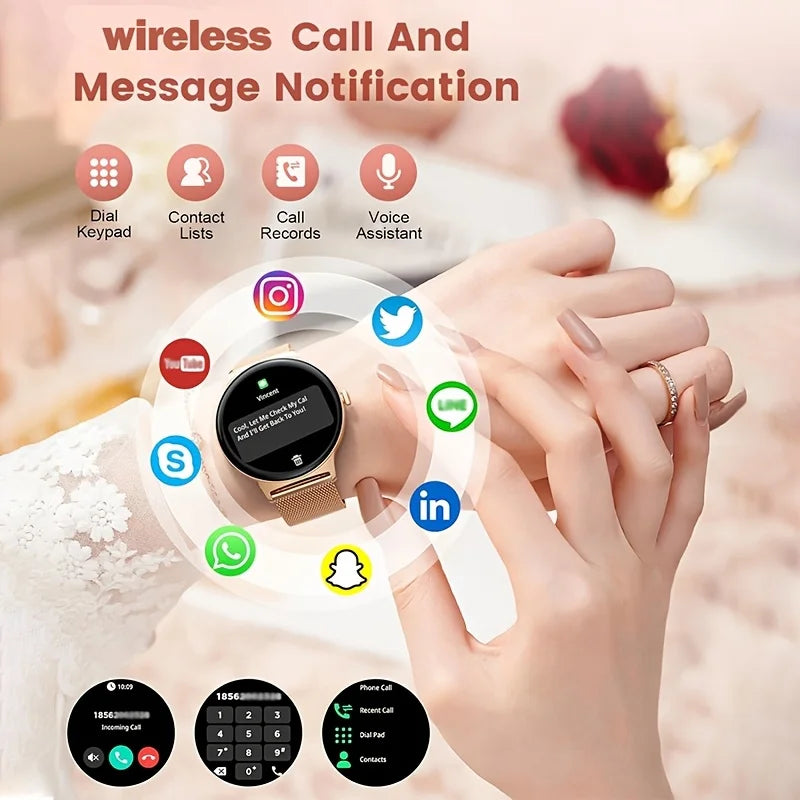 2025 Smart Watch Man Woman Ultra-thin Gift Full Touch Screen Sports Fitness Watch BT Call Digital SmartWatch For Android IOS New