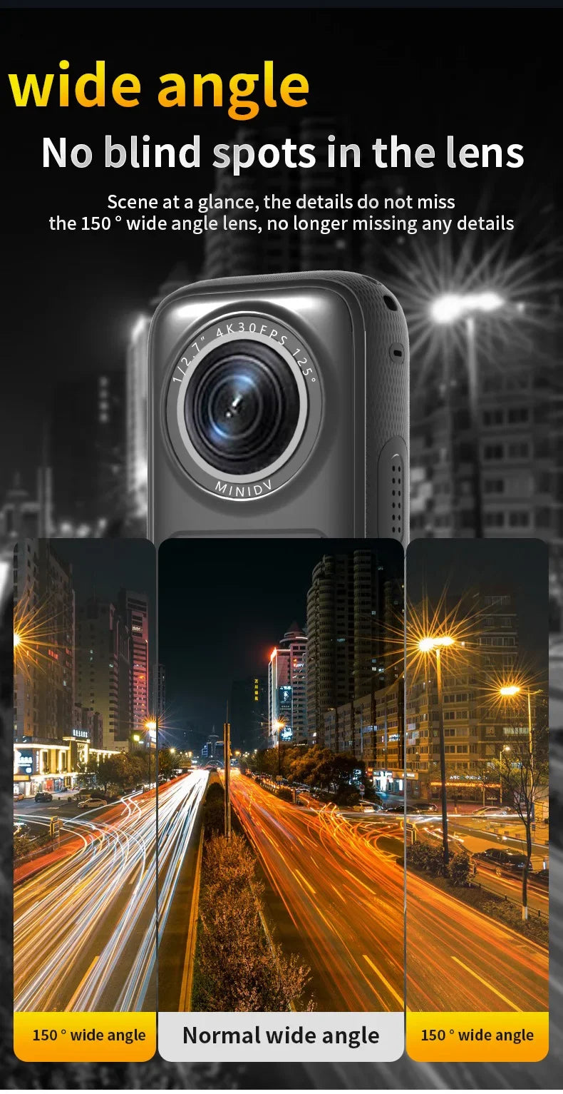 4K Action Camera HD Touch Screen Outdoor Anti Shake Sports DV Handheld Video Recorder Vlog Action Cam Pocket Body Camera