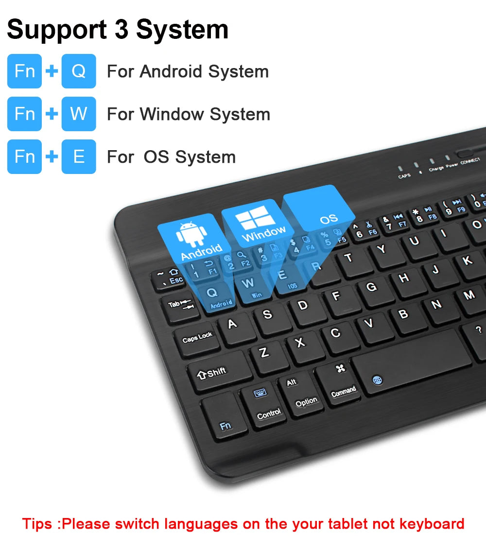 Bluetooth Wireless Keyboard Mini Keyboard For Laptop Tablet Phone ipad Rechargeable Gaming Keyboard For Android iOS Windows