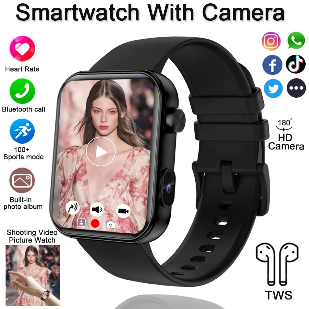 2025 New Smartwatch with Camera 32Mb+512MB Memory Recording Video Multifunctional Watch Men's Sports Smart Watch Women's