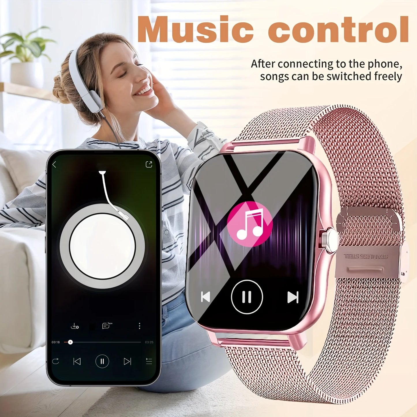 New Smart Watch - Stylish Wireless Calling and Receiving Simple Design for You  Watch Sale  for Men