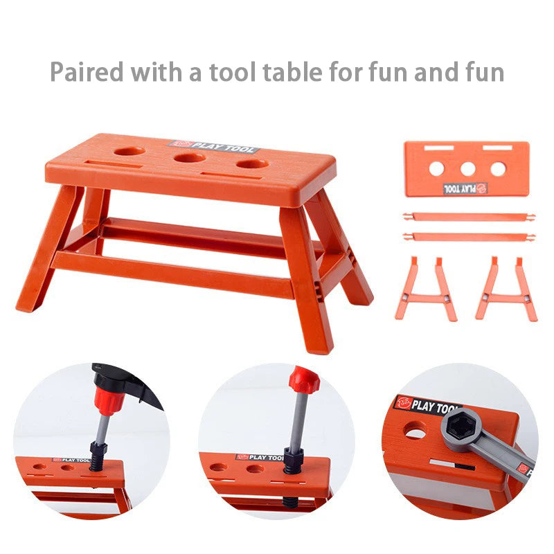 Maintenance Tools Engineer Simulation Children's ToolboX Pretend Toy Electric Drill Screwdriver Tool Kit Play Box Set For Kids