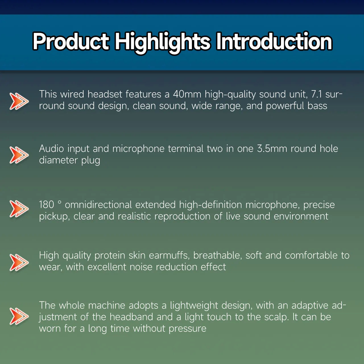 Wired over-ear gaming headphones unisex for laptops desktops gaming devices ideal for online classes meetings gaming with HD sou