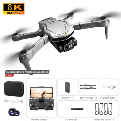 New V88 Drone 8K Professional HD Dual Camera 5G GPS Obstacle Avoidance Photography Optical Flow Foldable Toy UAV 1000M