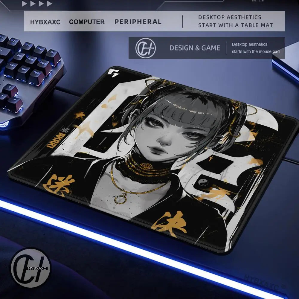 Large Gaming Mouse Pad Customizable Pattern Upgraded Smooth FPS Esports Office Gaming Desk Mat Gaming Accessories Rubber Mats