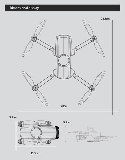 jjrc M105 3-axis Gimbal Screen Control relay version 4.5inch Remote Control Folding GPS Drone Brushless Obstacle Avoidance 8K HD