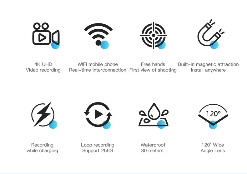 4K Bodycam Action Bike Camera Integrated Helmet Handlebar Motorcycle Road Sport Cam Battery Body Mini Full Hd Sports Action Wifi