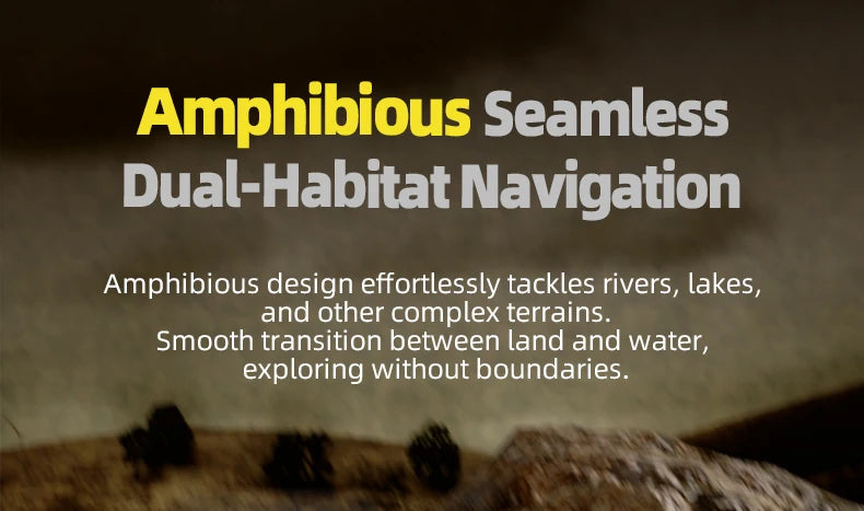 NEW RC Cars 4WD All Terrain Cross Country Car RC Water Land Amphibious 2.4G Toy Drift Racing Remote Control Car Kids Gift