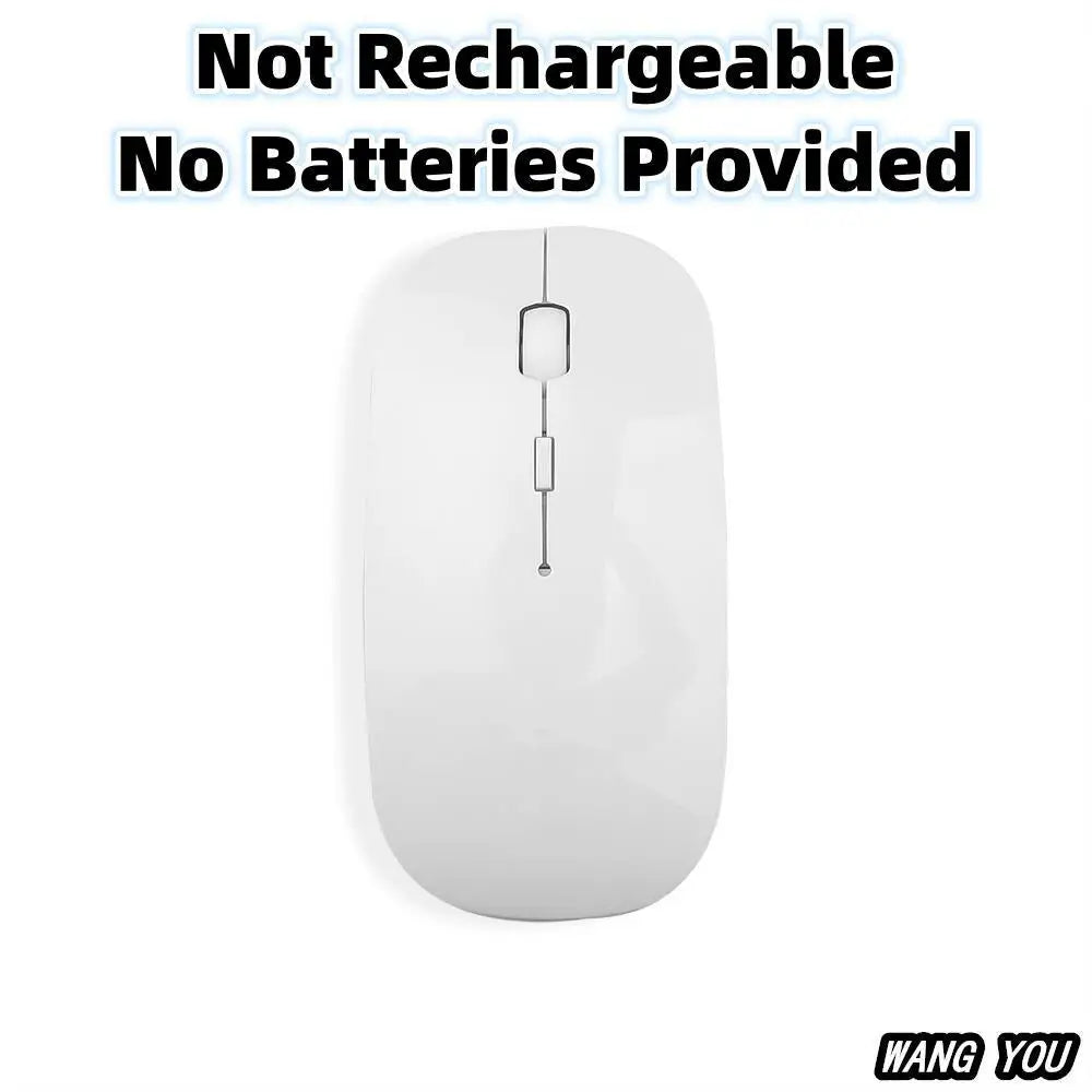 Wireless gaming mouse, quiet and magical, suitable for laptops and tablets, with battery powered and rechargeable versions