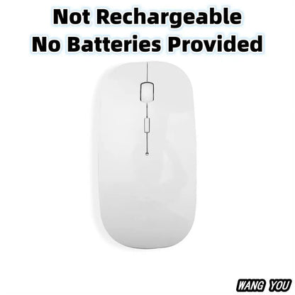 Wireless gaming mouse, quiet and magical, suitable for laptops and tablets, with battery powered and rechargeable versions