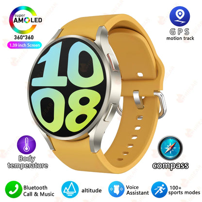 2025 New Watch 6 Pro Customized Watch Face Voice Call smartwatch Men GPS Sports Fitness Tracker Women Smart Watch IOS Android