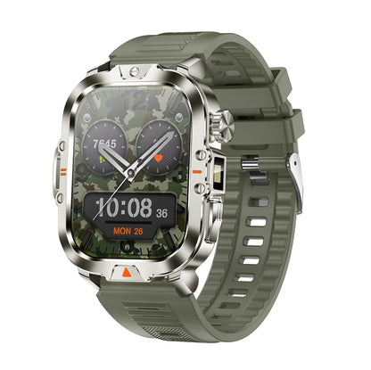 LED Flashlight Smart Watch 2.01" Bluetooth Call Voice Assistant Multi Sports Modes Health Monitoring Smartwatch For Men Women